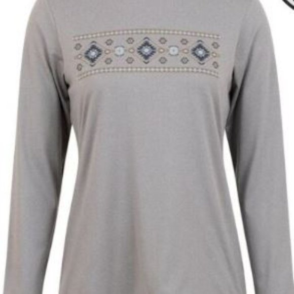Pearl Izumi Midland Graphic Grey Southwest Women’s M LS Crew - NEW - Retail:$55 - Picture 5 of 5
